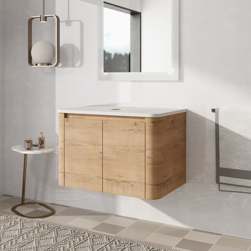 Base de meuble-lavabo simple 30 po, Naturel