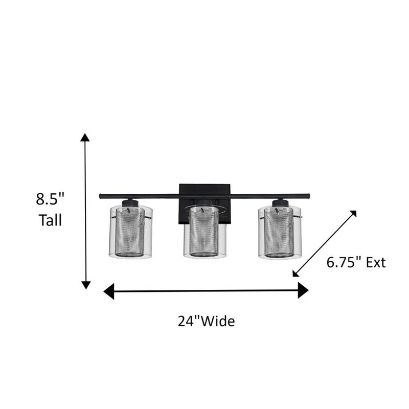 Éclairage pour meuble-lavabo à intensité variable Aimme, Transparent, 3