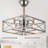 Bacalar 36" Steel Cubic Industrial Ceiling Fan with Remote Control