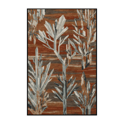 Machine Washable Nature Brown Area Rug