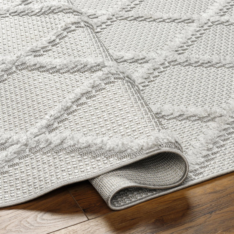 Geometric Indoor / Outdoor Rug, Runner 2'7" x 7'3"