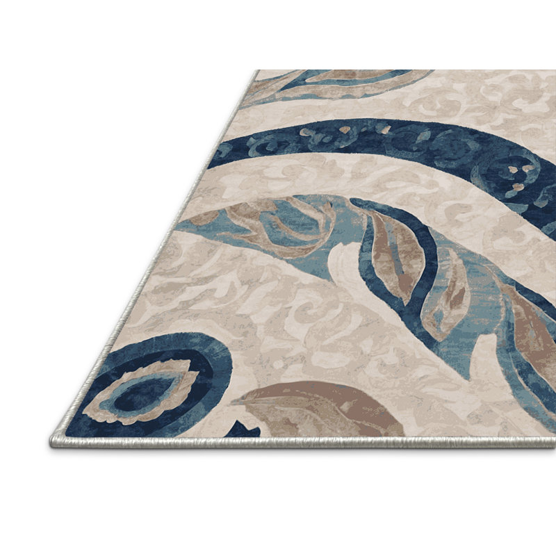Silky Soft Plush Beige Area Rug, Round 8'