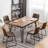 Dorann 6 - Person Four Leg Dining Set-1835234420