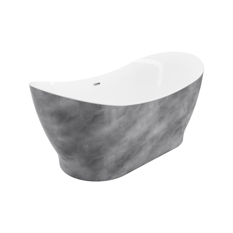 Eureka 66'' x 31'' Soaking Acrylic Bathtub