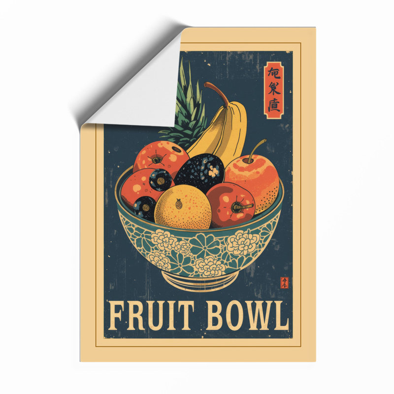 Fruit Bowl, Art Deco - Framed Print, Unframed, A1 - 84.1 x 59.4 cm
