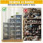Boîtes de rangement pliantes en plastique pour chaussures, organisateur de placard pour chaussures et petits articles-326366513-326366511
