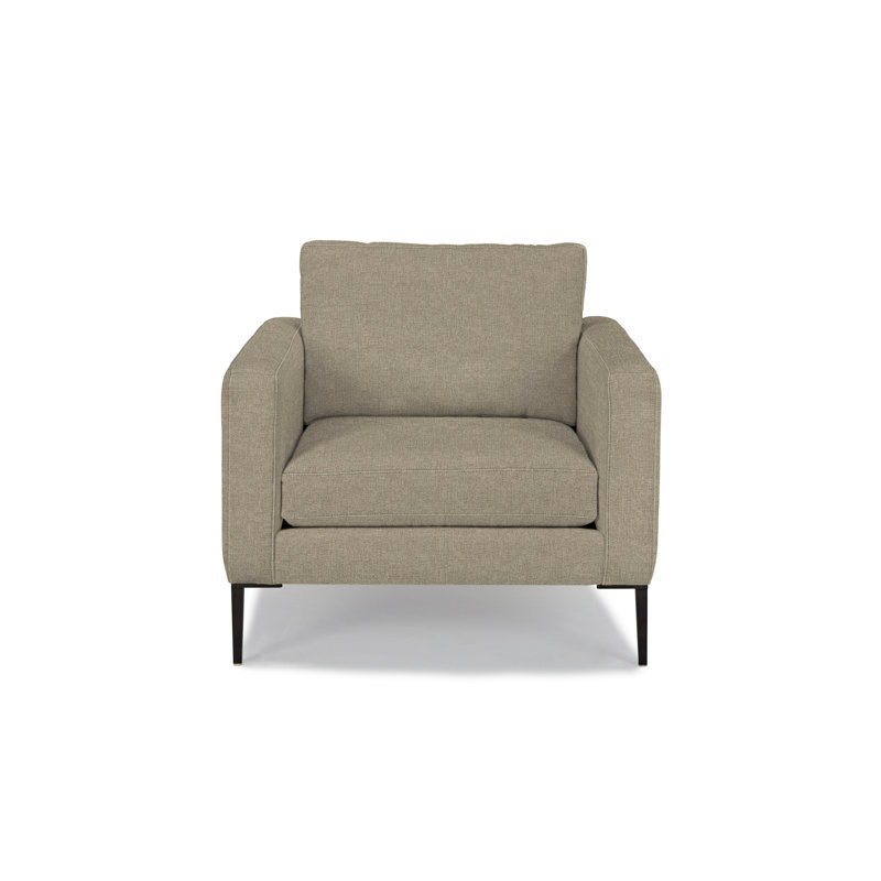 Fauteuil large de 36 po Odin, Mélange de polyester cendré