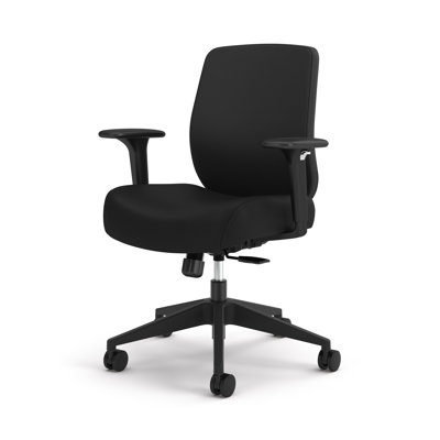 HON Altern Task Chair - Upholstered Low-Back - Height-Adjustable Arms