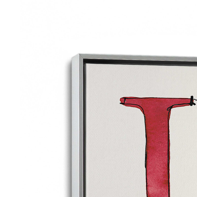 «Holiday Love», impression sur toile encadrée, Cadre flottant en chrome poli, H 24,75 po x l 24,75 po x P 1,75 po