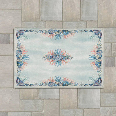 Tapis intérieur / extérieur rectangulaire antidérapant Venice Beach