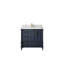 Aberdeen X P 22 po Meuble-lavabo de salle de bain central D avec quartz Calacatta Laza-112786007-112786019