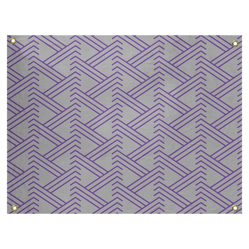 Tapisserie, H 26 po x l 36 po, Gris / Mauve