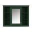 Armoire de rangement murale pour salle de bain - Miroir 35 po x 27,5 po avec charnières à pharmacie style rétro-860090806