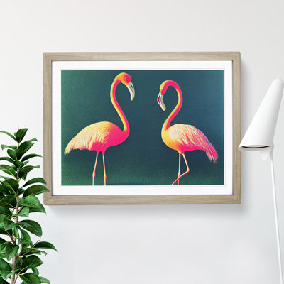 Splendorous Flamingos - Framed Print