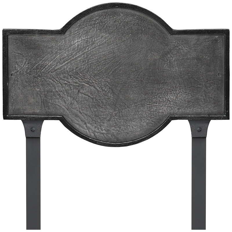 Plaque d'adresse rectangulaire avec piquets Canterbury, Fer suédois / Noir, Oui