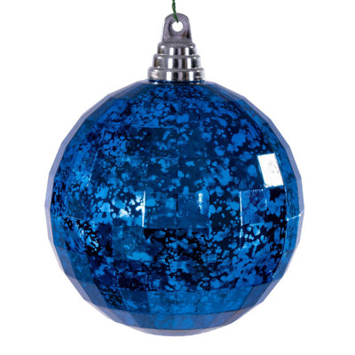 The Holiday Aisle® 4.75" Mirror Mercury Ornament. It includes 4 pieces per bag.