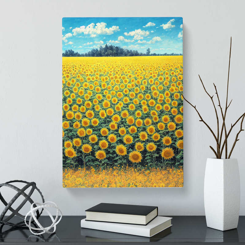 McVeytown Sunflower Field - Wrapped Canvas, 76cm H x 50cm W x 3cm D