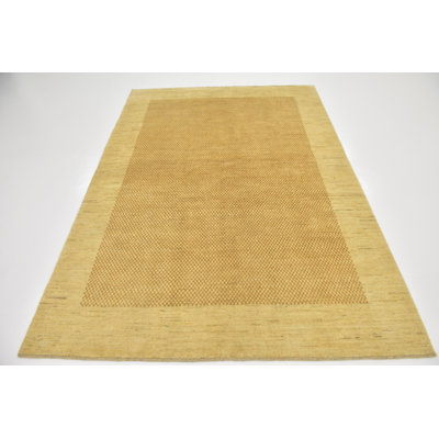 Tapis de zone en laine 5 pi 7 po x 7 pi 9 po one-of-kind main noué la Didcot