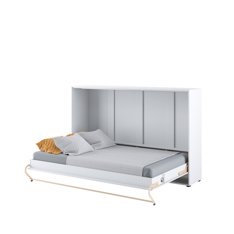 Terrones Bed, White Matt, Small Double (4')