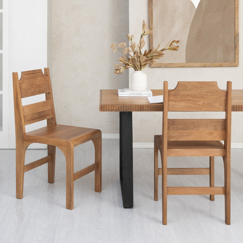Celine Solid Wood Accent Dining Chairs - Fully Assembled