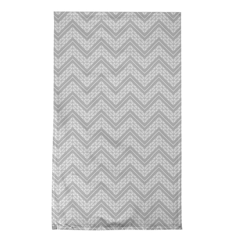 Stephenie Tea Towel Kitchen Towel, Gray/White, Cotton Twill