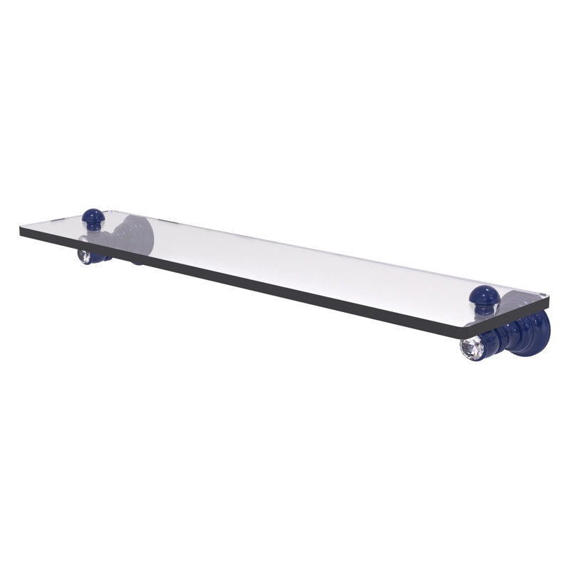 Tablette flottante Carolina, H 2,4 po x l 22 po x P 5,54 po, Bleu méditerranéen