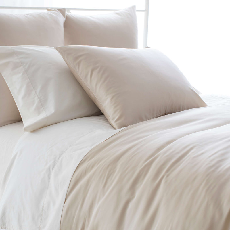 Silken Solid Duvet Cover, Ivory, Twin/Twin XL Duvet Cover