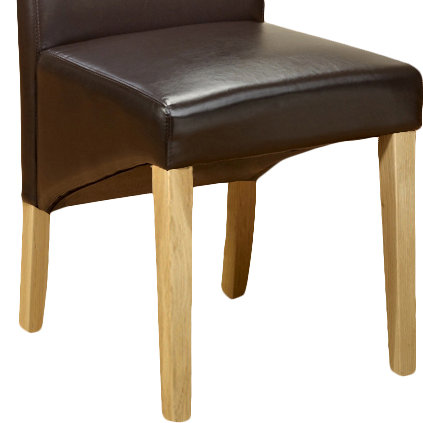 Astin Upholstered Dining Chair, 6, Brown