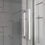 Portes de douche pivotantes, porte de douche battante pliante sans cadre l 30 po x H 72 po, verre trempé transparent de 1/4 po (6 mm), quincaillerie à finition chromée, installation réversible