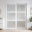 Portes de garde-robe coulissantes en verre givré double avec trousse de quincaillerie d'installation-105304900-125591955-125591953