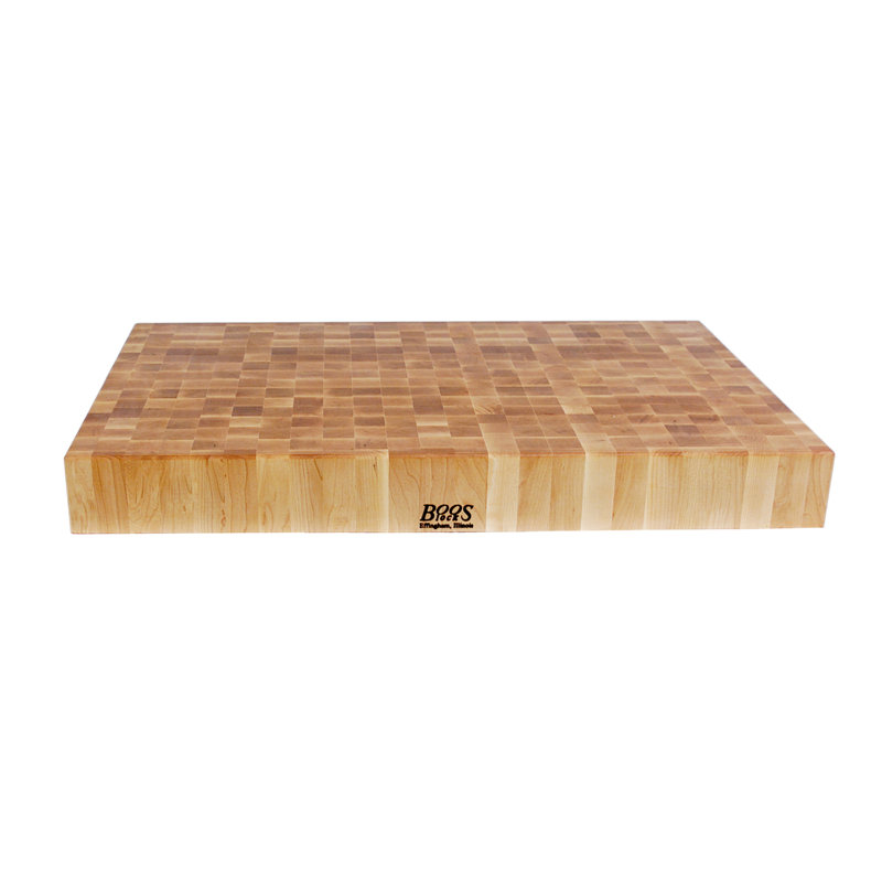 BoosBlock® 4" End Grain Maple Non-Reversible Block, 36" W x 24" L