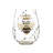 Lolita Queen Bee Stemless Wine Glass 4.5in H