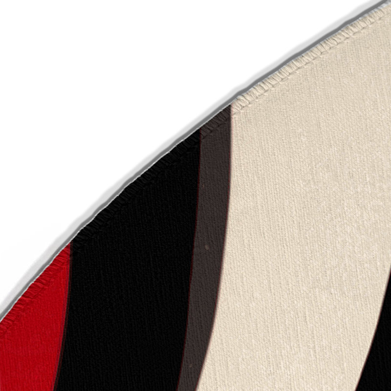 Scarlet Dusk Indoor And Outdoor Area Rug, Round 5'