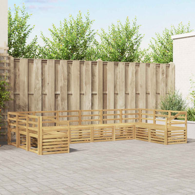 363cm Wide Patio Sectional Set