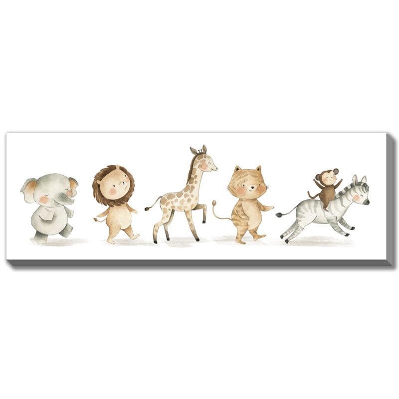 Art mural sur toile Safari, Sans cadre, H 12 po x l 36 po