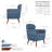 Arunjit Sherpa Fabric Accent Chair with Rubberwood Legs-1551377949