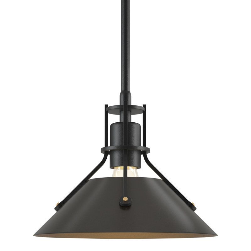 Henry 1 - Light Single Cone Pendant, Black, Oil Rubbed Bronze