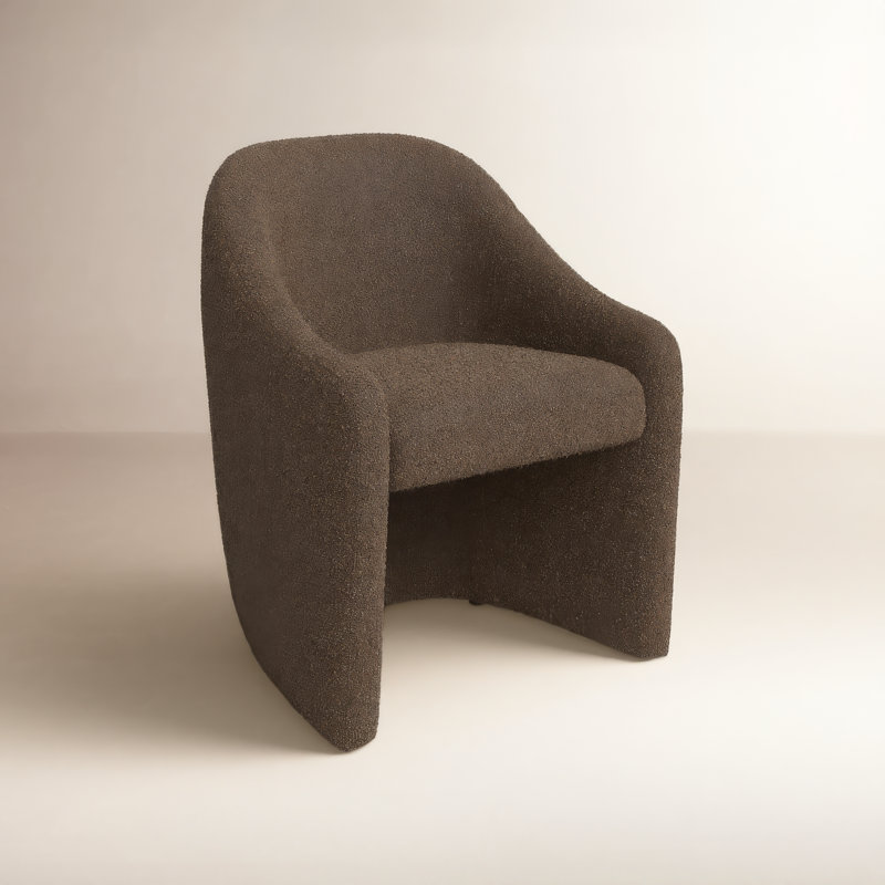 Levi Upholstered Arm Chair, Brown