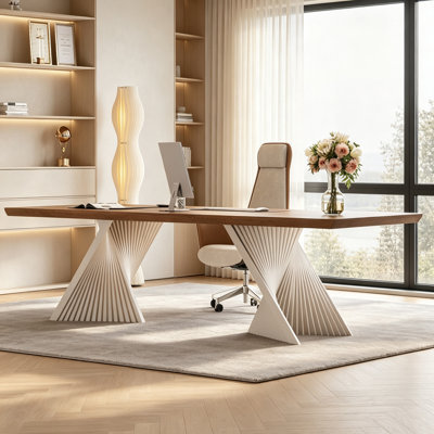 Simple and modern large desktop office table
