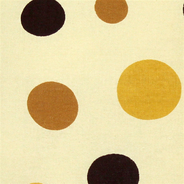 Coussin décoratif en coton "pois dot confettis" Palmyra, Jaune