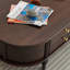 Table basse avec rangement en bois massif rétro français-1245743604