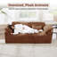 Segal 81.5 Wide Compression  Loveseat Couch With Wide Armrests and Pillows-1094603686