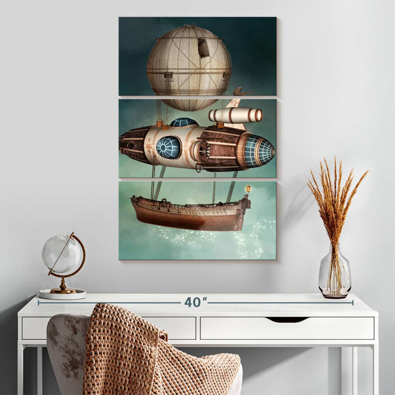 Mehar Steampunk Airship, 32" H x 20" W