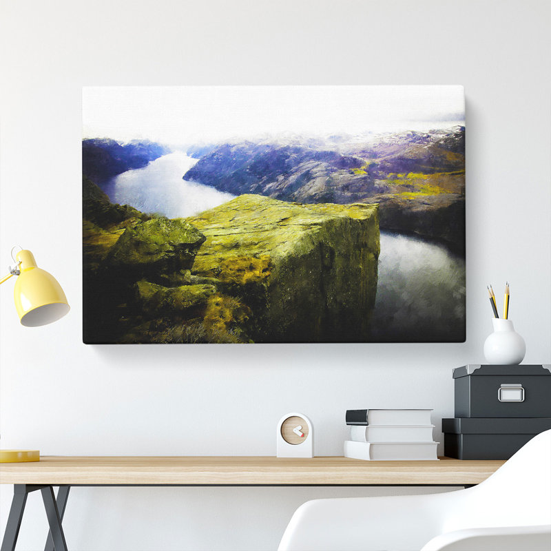 Preikestolen in Forsand Norway - Wrapped Canvas Graphic Art, 35cm H x 50cm W x 3cm D