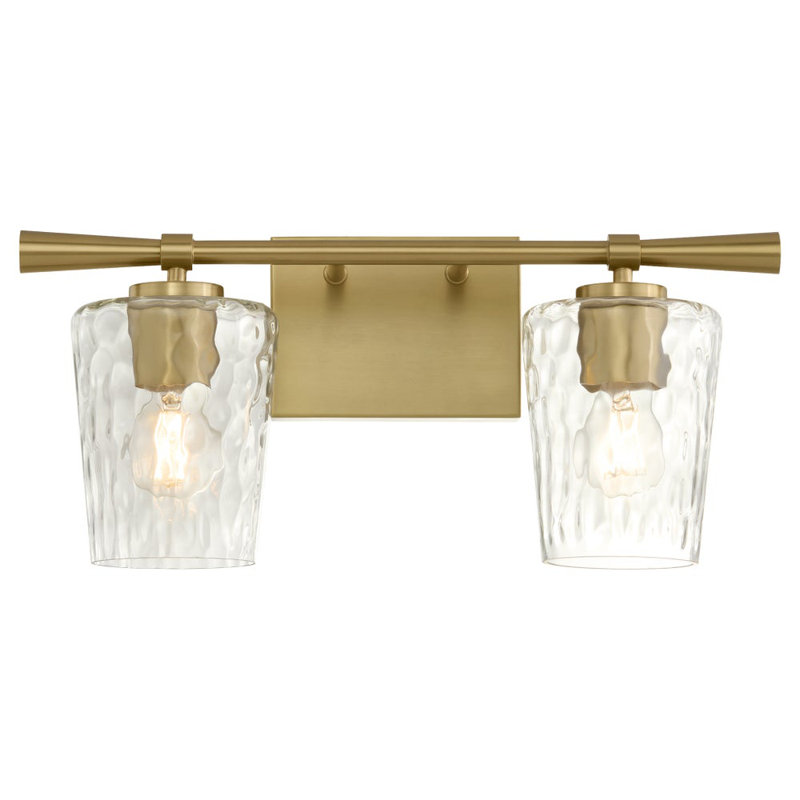 Bodan 2 - Light Vanity Light, Antique Brass