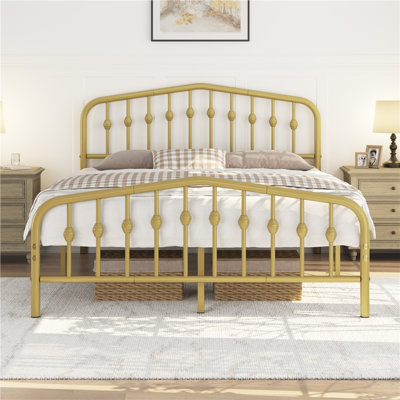 Valour Bed Frames Metal Platform Bed with Headboard