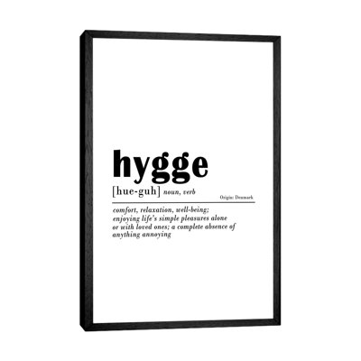 Hygge 1 Piece Wall Art on Canvas