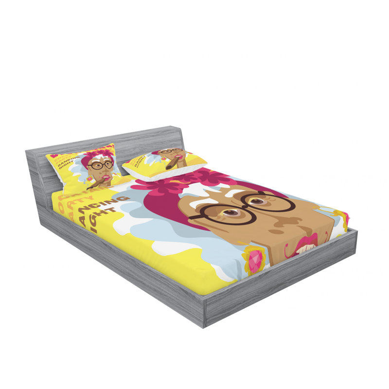 Microfiber Sheet Set, Queen Sheet Set with Fitted Sheet