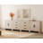 Eaton 4-Piece Modular Sideboard With Drawers & Doors, Farmhouse Storage Cabinet For Living Room, Dining Room, Or Hallway, Beige-949106400