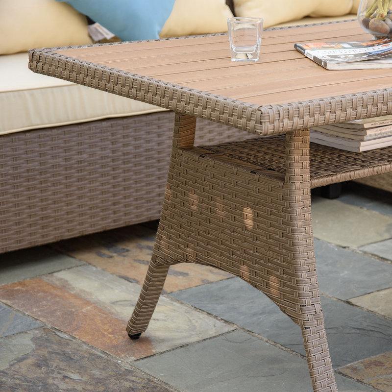 Wicker 11 - Person Patio Conversation Set with Cushions
